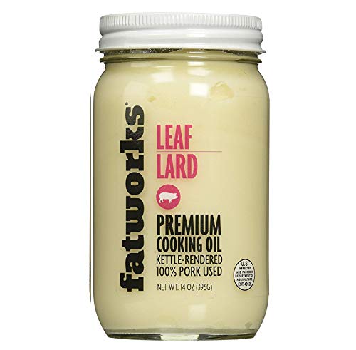 Fatworks Foods Pasture Raised Leaf Lard 14 Oz Plus EasyScoop Multi-Measuring Spoon