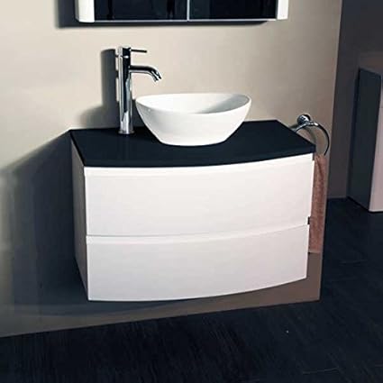 800 Waschkommode mit Waschbecken Wasserfallwasserhahn für Luxus