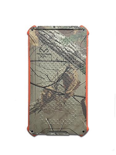 Dark Energy Poseidon IP68 Waterproof, Shockproof, Dustproof, 10,000mah, 2 USB Port, 3.4 Amp Portable Charger and Light PLUS Paracord Charging Cable, Realtree