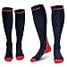Compression Socks for Men and Women (Red, XXL)