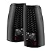 Xtune for 2003-2006 Silverado, 2007 Classic Midnight Black Smoked LED Tail Lights Pair Left+Right 2004 2005