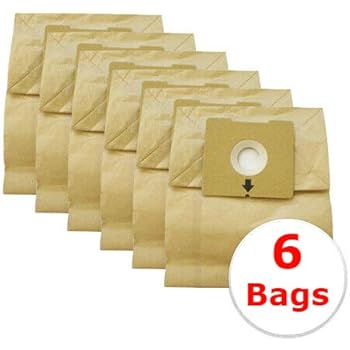 Vacurama Bissell Zing Vacuum Bags 4122 - Compatible Replacement Bags for Zing and PowerForce Canister Models 4122, 4122D, 1668, 1668C, 1668W, 2154A, 2154C, 2154W, 1608 - Bag Type 213-8425 (6 Pack)