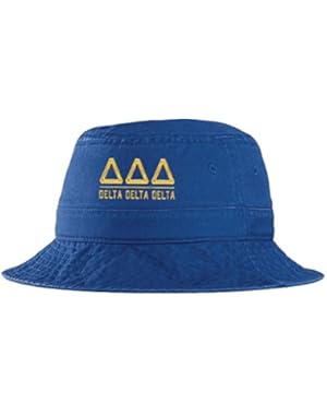 Women’s Delta Delta Delta Sorority Greek Letter Bucket Hat in Royal Blue