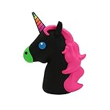 New 2600mah Blakc Unicorn Emoji Cartoon Cute Funny PVC External Battery Portable Charger 2600mah Power Bank for iPhone 7 Plus 6 6S Plus 5S 5C 4S Samsung Galaxy S7 S6 Edge S5 (Black Unicorn)