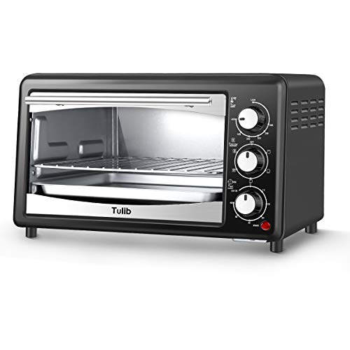 Tulib GT17C-S1 Convection Countertop Toaster Oven, 4 Slice, Black - Thumbnail 6
