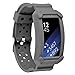 Moretek for Fit2 Accessories Band, Rugged Protective Case with Strap Bands for Samsung Gear fit 2 / Gear fit2 Pro Tracker Smart Watch Sport Wristband (NewGrey)