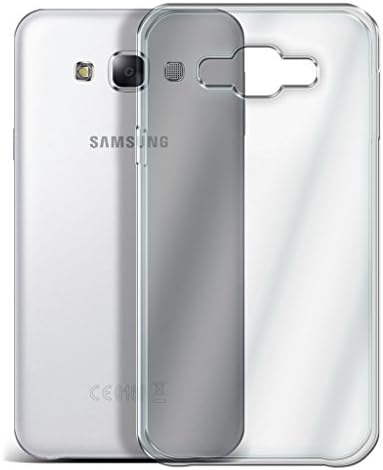 Gadget Giantยฎ Samsung Galaxy E7 SM-E700 Premium Quality TPU Transparent Gel Case Skin Cover Pouch with Screen Protector + Retractable Stylus Pen + Gadget Giantยฎ One Touch Stand