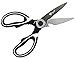 Orgalif Kitchen Shears - Multifunctional Stainless Steel Heavy Duty Scissors for Cutting Poultry Herbs Meat Fish & Food with Bottle Opener (Set of 2) White