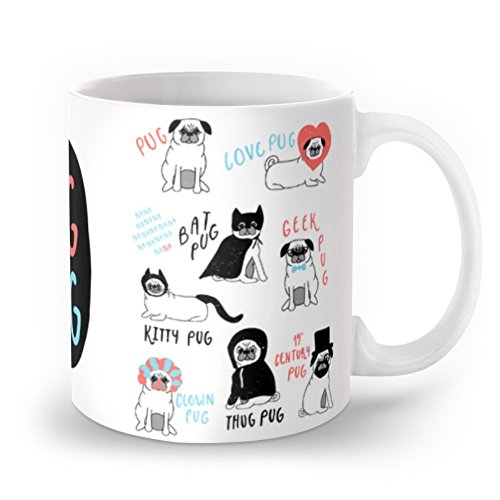 Society6-Pug-Mug Society6-Pug-Mug