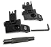 Dagger Defense -Combat Vet Owned Company- 45 Degree BUIS W/Sight Adjustment Tool, flip up Spring Loaded Back up Sights
