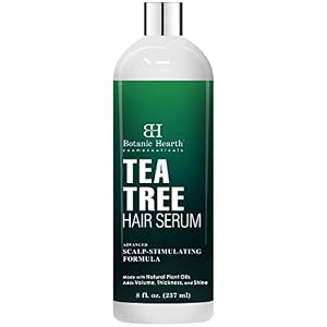Botanic Hearth Tea Tree Hair Serum, Hair Growth Stimulating, Made with Natural Plant Oils – Adds Volume, Thickness and…