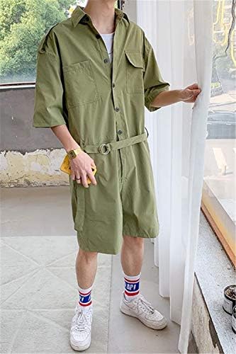 メンズ 半袖 ジャンプスーツ スーツ ポケット付き つなぎ 作業服 オーバーオール オールインワン ロンパース カジュアル 夏 おしゃれ ゆったり B07v46f8vn 1 425円 セール開催中最短即日発送 新作 人気 送料無料 激安 お買い得 キ フト