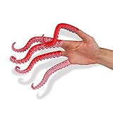 Set of Ten Rubber Finger Tentacle Squid Octopus Puppets