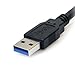 StarTech.com 6 ft / 2m Black SuperSpeed USB 3.0 Cable A to B - USB 3 A (m) to USB 3 B (m) (USB3SAB6BK)