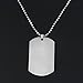 Zuo Bao Meaningful Words Hand Stamped Stainless Steel Dog Tag Pendant Necklace Inspirational Gifts (Serenity Prayer)