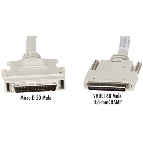 Black Box 6ft External SCSI Cable VHDCI 68 Male to Micro D 50 Male