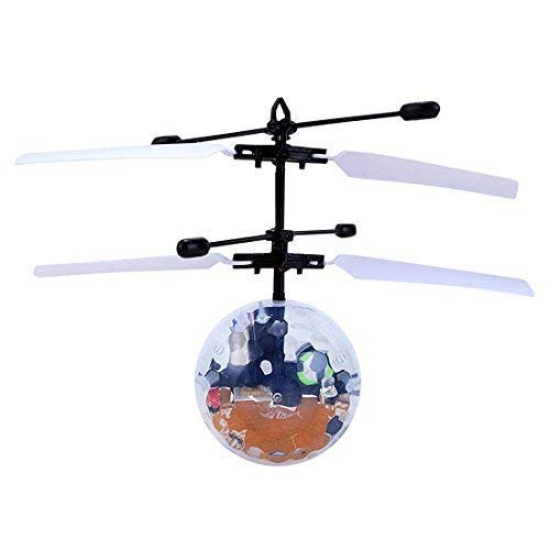 LISOPO Kid RC Toys, RC Flying Ball, Infrared Induction Helicopter Ball with Shinning LED Lights Built-in and Remote Control Toys for Boys and Girls