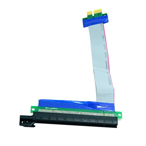 PCIe PCI-express 1x To 16x extender riser ribbon Pci-e 1x-16x Flexible cable 9.6 inch
