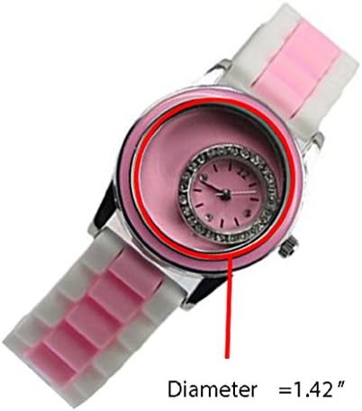 Bella Jewelry Stylish Diamante Silicone Band Floating Charm Watch Quartz diy Rhinestone Wristwatche