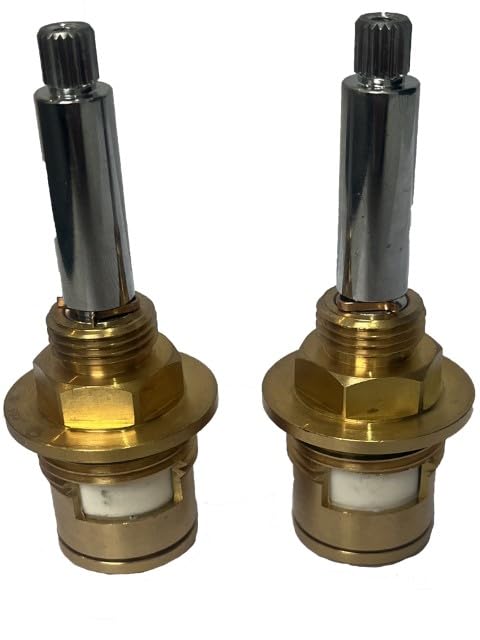 SC210 Mixer Tap Cartridge Replacement Tap Valves for Bristan 1901 Bath Filler/Shower Mixer Taps 3/4" 7.6mm x 20 Spline, 84.5mm Total Length Valve Ceramic Tap Spares Repair Kit Gland Hot and Cold