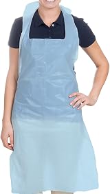 Osler & Walsh Disposable Aprons Blue 100 Pack NHS Approved 700x1170mm 16 micron