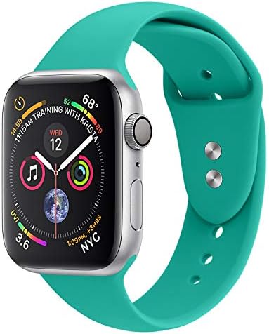 VODKE Sport Band Compatible with Apple Watch, Soft Silicone Strap Replacement Bands Compatible with Apple Watch iwatch Sport Series 4/3/2/1 S/M M/L 38mm/40mm 42mm/44mm