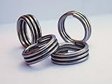 Super Split Rings Triple Wrapped Stainless Steel Select Size Pack of 25 Pieces