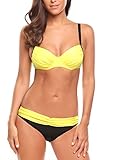 ADORNEVE Women Sexy 2 Piece Push up Bikini Set Swimwear Bathing Suits