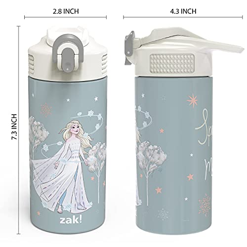 Zak Designs Disney Movie Frozen Elsa Vacuum Insulated Kids Water Bottle