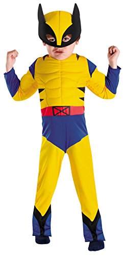 UHC Boy's Marvel Wolverine Muscle Toddler Kids Fancy Dress Halloween Costume