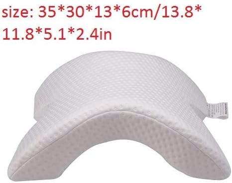 YATOUFA Pillow Memory Pillow Foam White Bed Gel Pillow Blue Cooling Orthopedic Cushion for Sleeping Travel Neck Fatigue Relief Outdoor Cushion