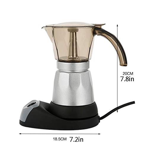 Zlw-shop Espressokocher Haushalt Plug-in Kaffeegeräten Büro Kaffeemaschine Espressomaschine Convenient Aluminium… – Bild 3
