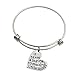 Luvalti Bangle Bracelet It Takes a Big Heart to Teach Little Minds - Birthday Christmas Appreciation Thank You School Gift For Teachers & Parents