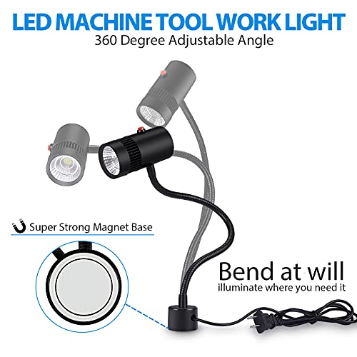 DERSECO LED Light Flexible Work Light with Flexible Gooseneck