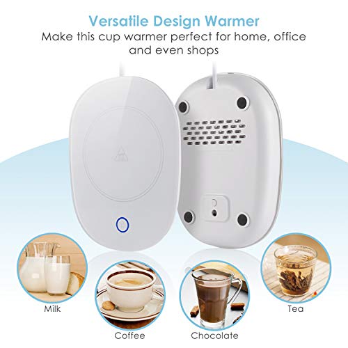 Coffee Mug Warmer, Wellcows Warmer Coaster Desk Auto Shut Off Heater Beverage Tea Water Cocoa Soup or Milk Warmer For Office and Home