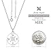 AM ANNIS MUNN Graduation Compass Pendant Necklace – 925 Sterling Sliver direction necklace, Christmas Graduation Jewelry Birthday