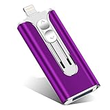 iOS Flash Drive 512GB iPhone Memory Stick,XiangGao Thumb Drive USB 3.0 Lightning Memory Stick for iPhone iPad Android and Computers (512gb, DT- Purple)