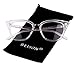 BEISON Womens Cat Eye Mod Fashion Eyeglasses Frame Clear Lens