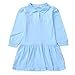 Z by Yoon Little Girls Blue Long Sleeve School Uniform Polo Dress 3T-7