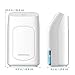 HOMEMAXS Dehumidifier, 700ml Portable Dehumidifier, Super Quiet Air Electric Dehumidifier with Auto Shut Off Function for Bedroom Bathroom Office Closet Wardrobe Basement Office (Up to 220 sq ft)