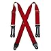 Welch, WK-7846X-LEF-BLK, X-Back Button Work Suspenders, 2-inch Adjustable Strap, Black, Size Medium