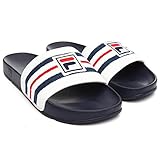 Fila Men's Drifter Slide Sandals, Navy, Rubber, Microfiber, 7 M