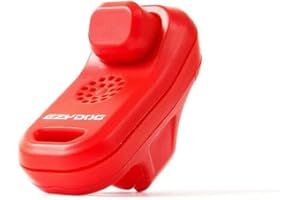 EzyDog Command Clicker Ergonomic Dog Training Tool with Wrist Strap - Hands Free & Universal Fitting System for Fingers Trains Effectively & Humanely with Positive Reinforcement (Red)