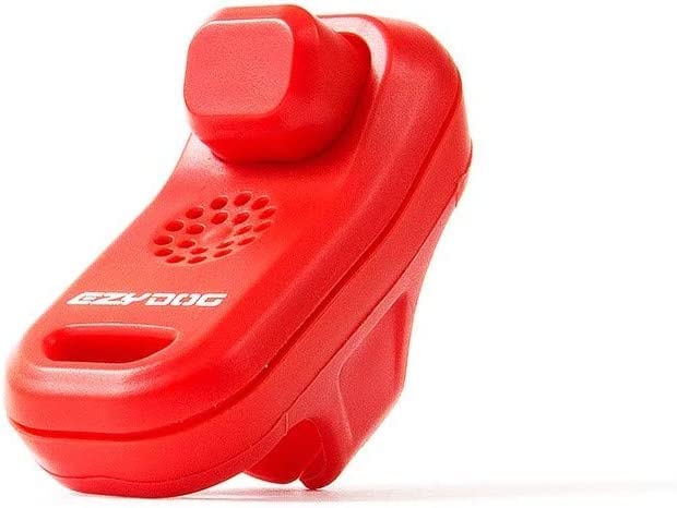 EZYDOG Command Dog Clicker | Dog Training, Training Clicker for Dogs, Dog Training Clickers, Puppy Training, Hands-Free, Positive Reinforcement, Wrist Strap, (Red)