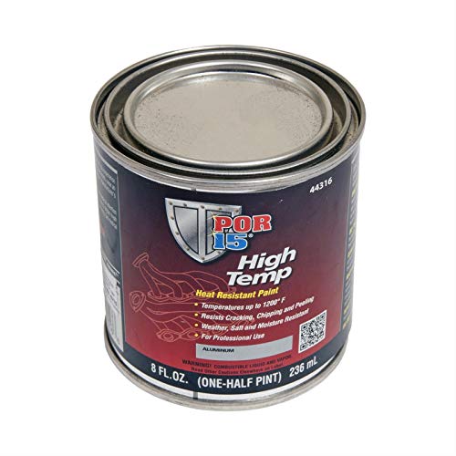 POR15 High Temperature Paint Aluminum 8 fl. oz. High Heat