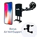 Widras Windshield/Air Vent 2in1 Magnetic Car Mount Universal Phone Holder Window Cradle for Smartphone/Tablet Washable Strong Pad iPhone 11 X 8 7 7+ 6 Plus Galaxy S10 S9 S8 S7 S6 S5 Edge Universal Fit