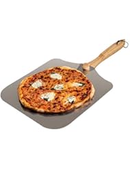Kitchen Supply 14-inch x 16-Inch Aluminum Pizza Peel with Foldable Wood Handle