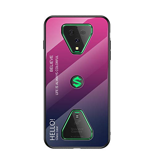 Hülle® Gradient Color Anti-Scratches Glass Case Compatible for Xiaomi Black Shark 3 (7)