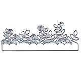 Whitelotous Cutting Dies Cut Dies Stencil Metal Template Mould for DIY Scrapbook Album Paper Card (Grass Leaves)