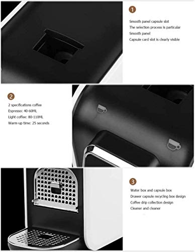 Espresso-Kaffeemaschine Smart Panel Vorheizen Kaffee Kapsel Maschinen vollautomatische Temperaturkontrolle – Bild 7